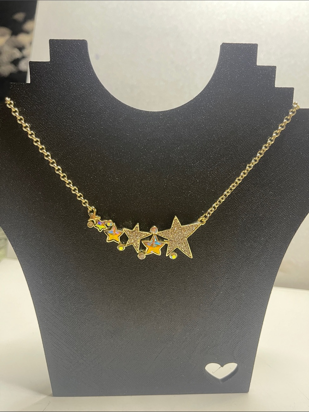 Kirks Folly Gold Star Cluster Necklace - Gold Color
